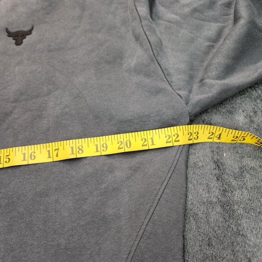 Under Armour Project Rock Women’s Grey Sweater Crew Neck Sweatshirt Size M - Picture 10 of 11